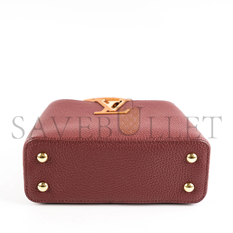 l0*is V*t0n capucines mini with ostrich handle n81409 (21*14*8cm)